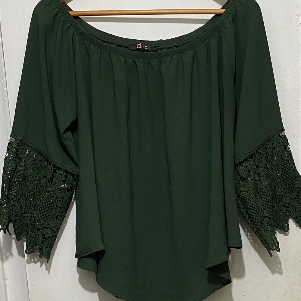 Dark green blouse